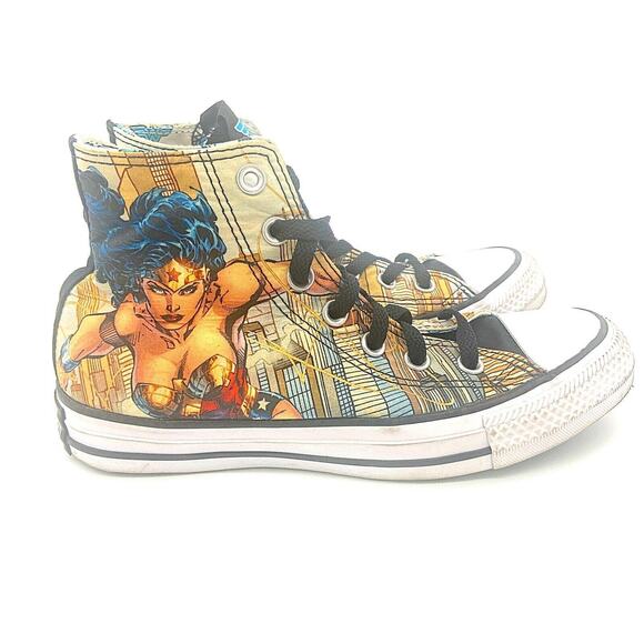 Converse Chuck Taylor All Star High x DC Comics Wonder Woman W6 M4 154900C Women - Picture 1 of 9